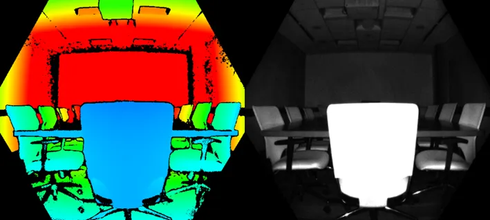 Imagen 3: Imagen de cámara Azure Kinect extraída de:  https://learn.microsoft.com/es-es/azure/kinect-dk/depth-camera