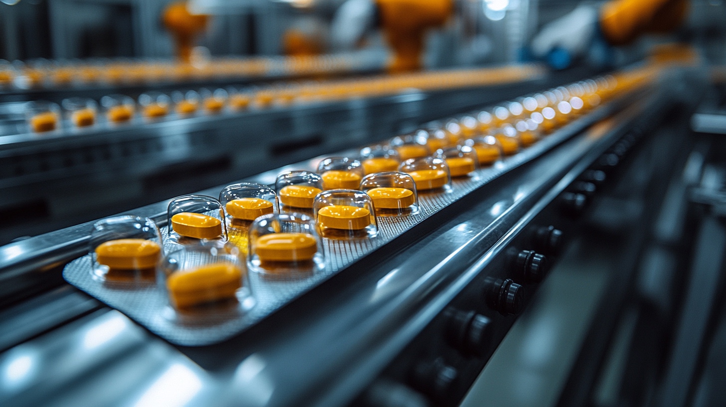 Pharmaceutical blister production line for tablets